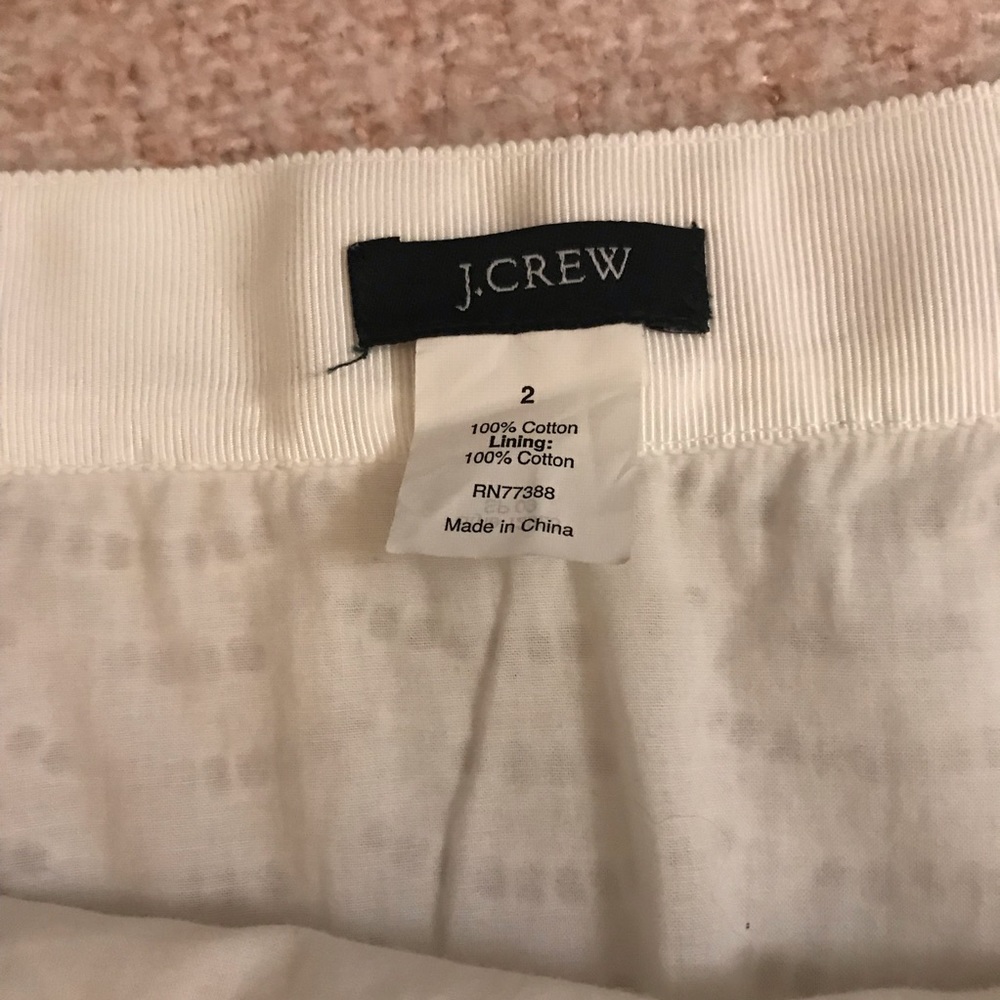 J.Crew white eyelet skirt - Picture 4 of 7